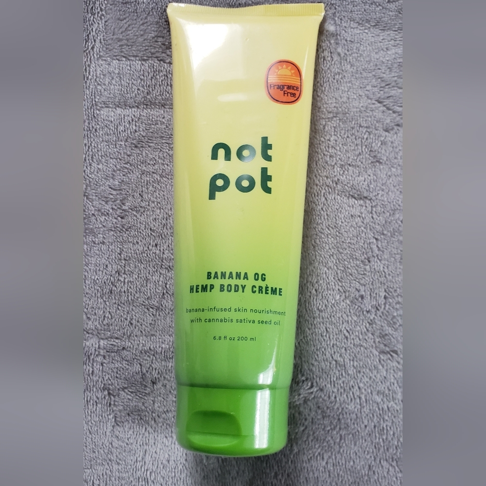 NEW Not Pot Banana OG Hemp Body Crème Full size Nourishing 200 ml Body Creme